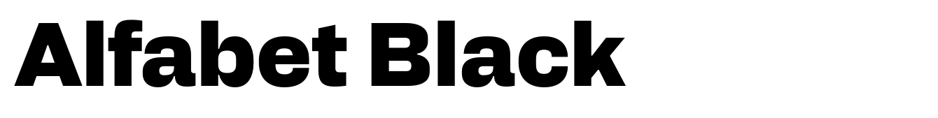 Alfabet Black